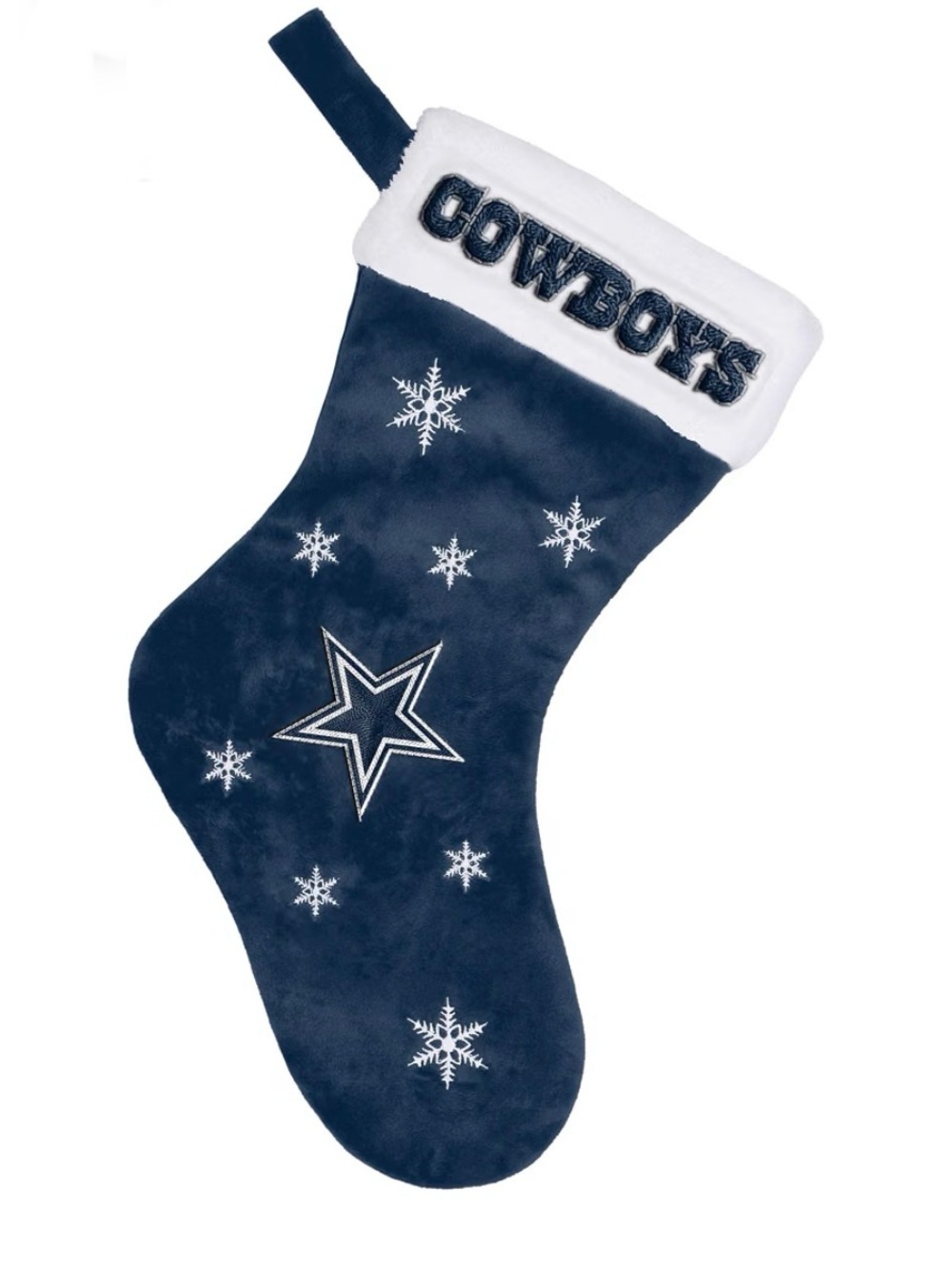 NWT FOCO Dallas Cowboys NFL Embroidered Holiday Stocking Collectible Full Size